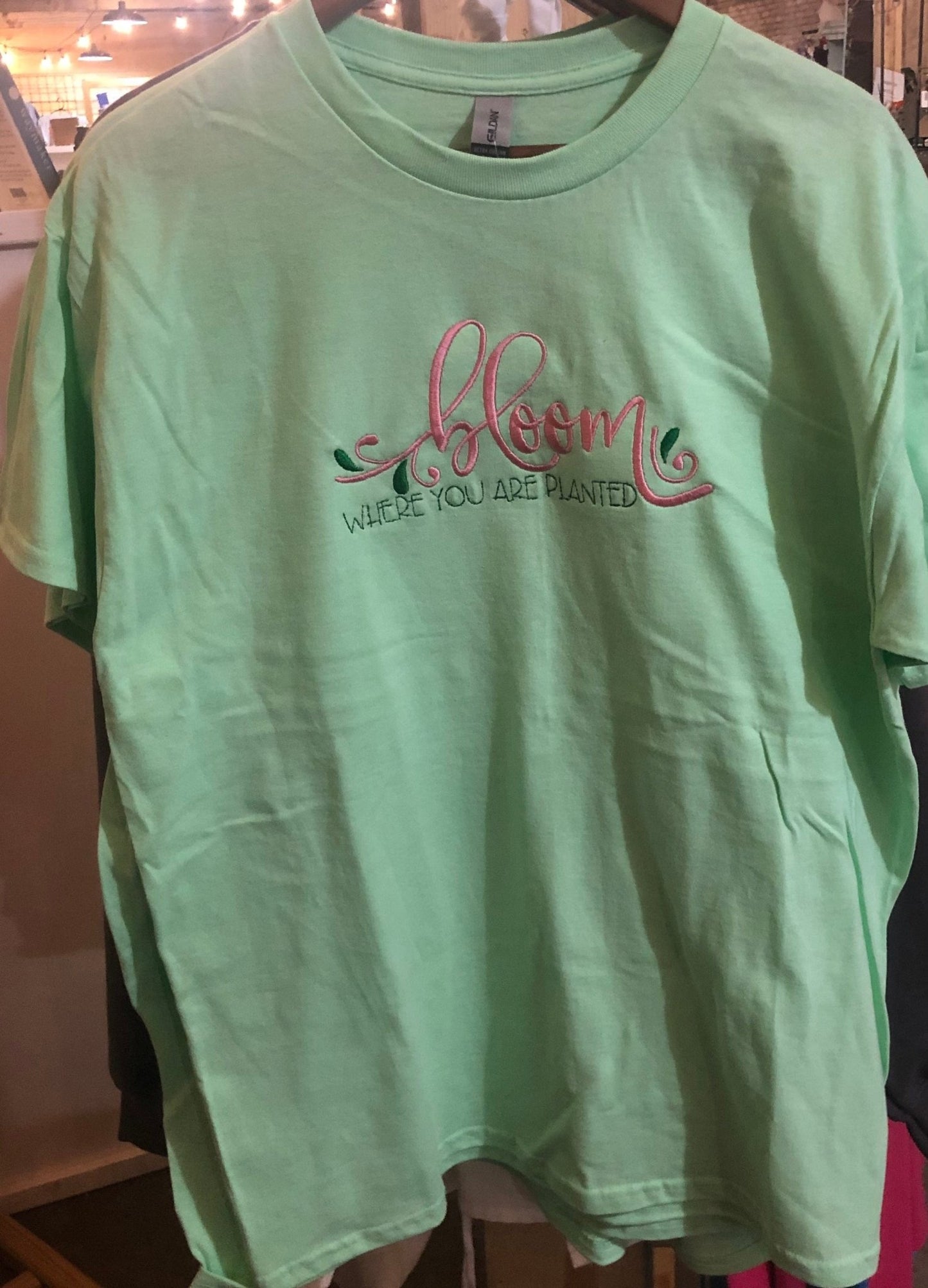 Bloom where you are planted Christian Unisex Short Sleeve T Shirt - Memes Custom Stitches LLC