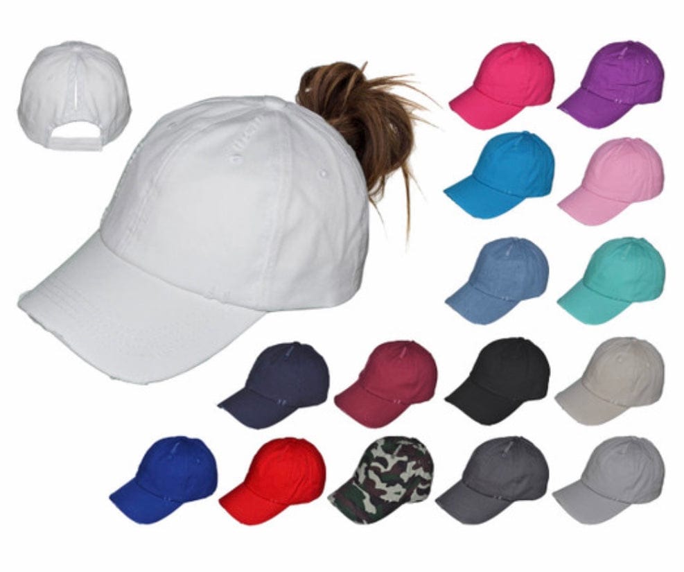 Dog Mom Women Teen Casual Weekend Ponytail Hat , Gift for Her - Memes Custom Stitches LLC
