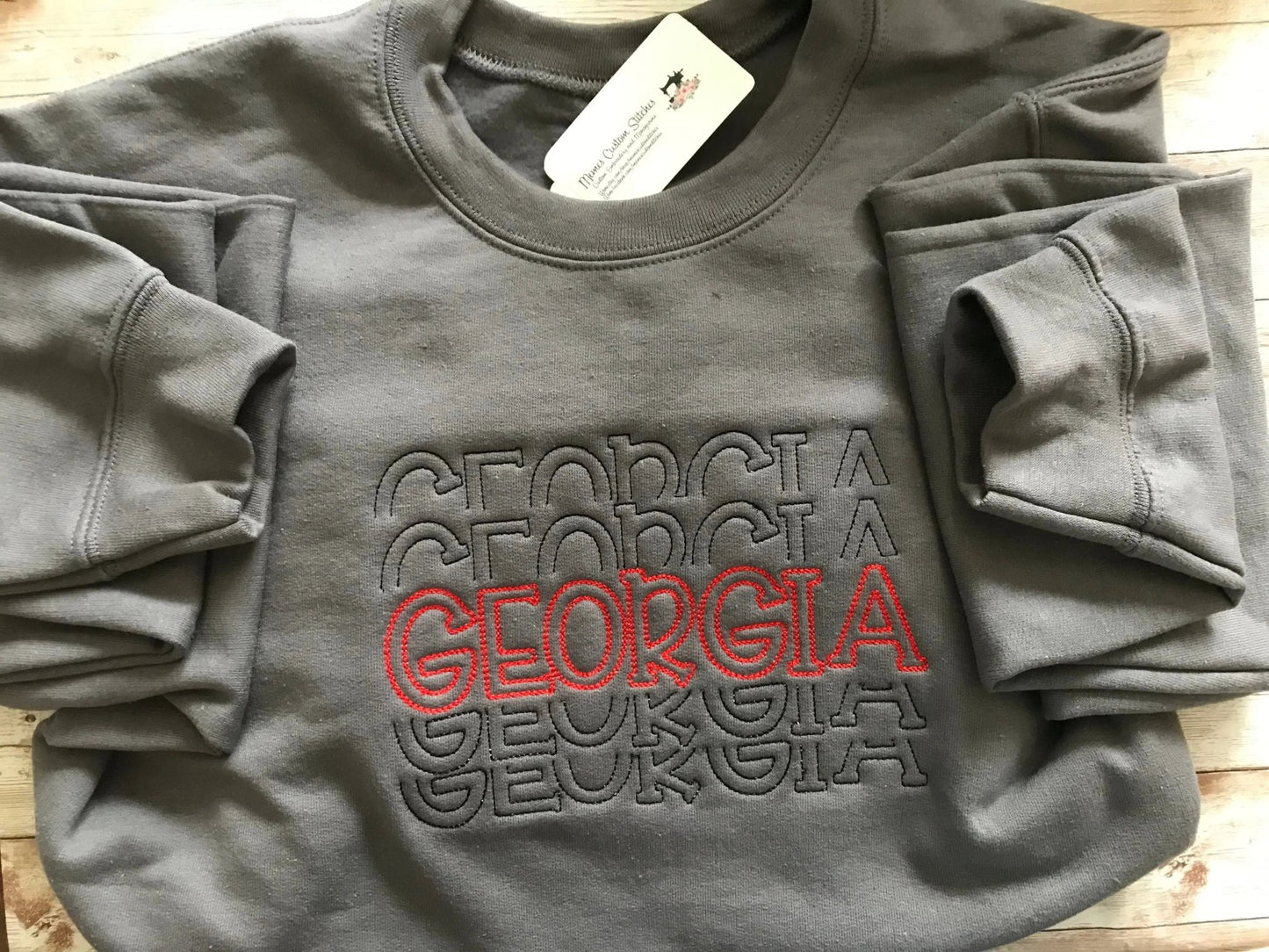Georgia Adult Unisex Crew Sweatshirt,Game Day Sweatshirt, Georgia Apparel - Memes Custom Stitches LLC
