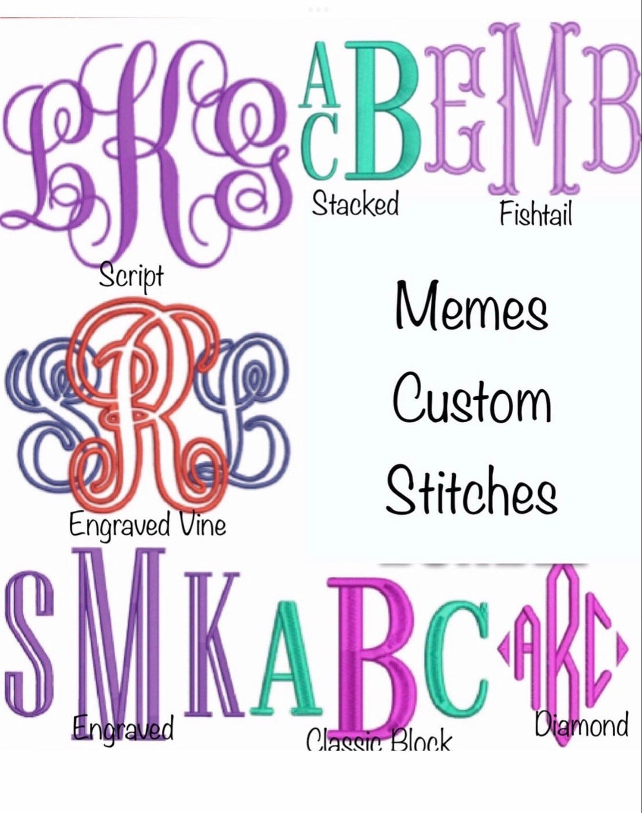 Monogram Jute Beach Tote Shopping Bag - Memes Custom Stitches LLC