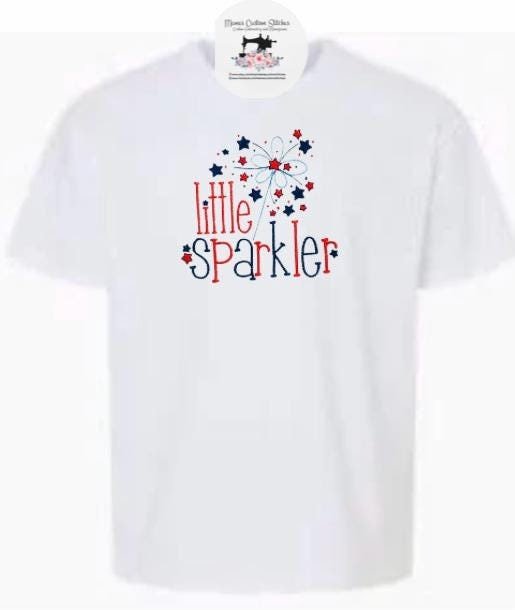 Patriotic Sparkler Kids T Shirt , 4th of July Kids Summer Vacation Shirt - Memes Custom Stitches LLC