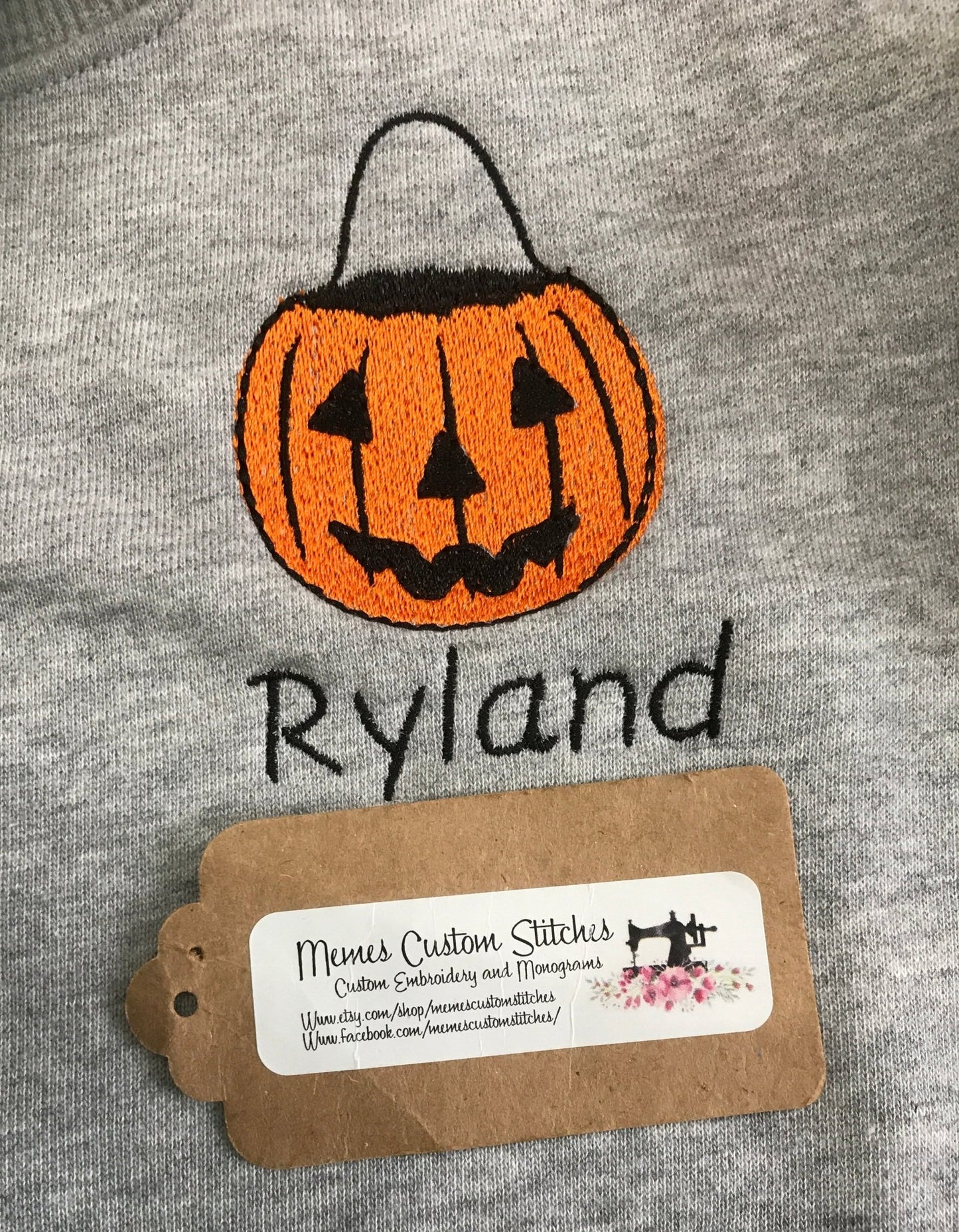 Personalized Kid’s Boys Halloween Pumpkin Jack O Lantern Fleece Sweatshirt - Memes Custom Stitches LLC