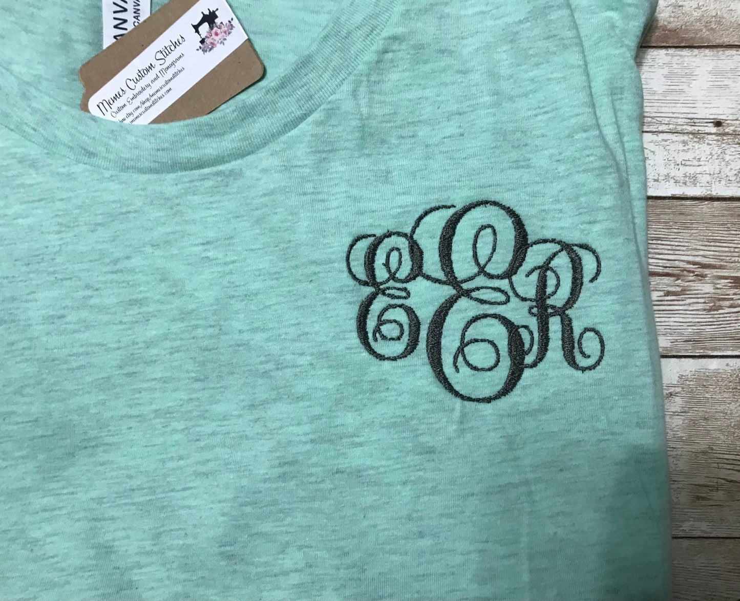 Personalized Monogram Adult Unisex Short Sleeve T Shirt , Personalized Gifts - Memes Custom Stitches LLC