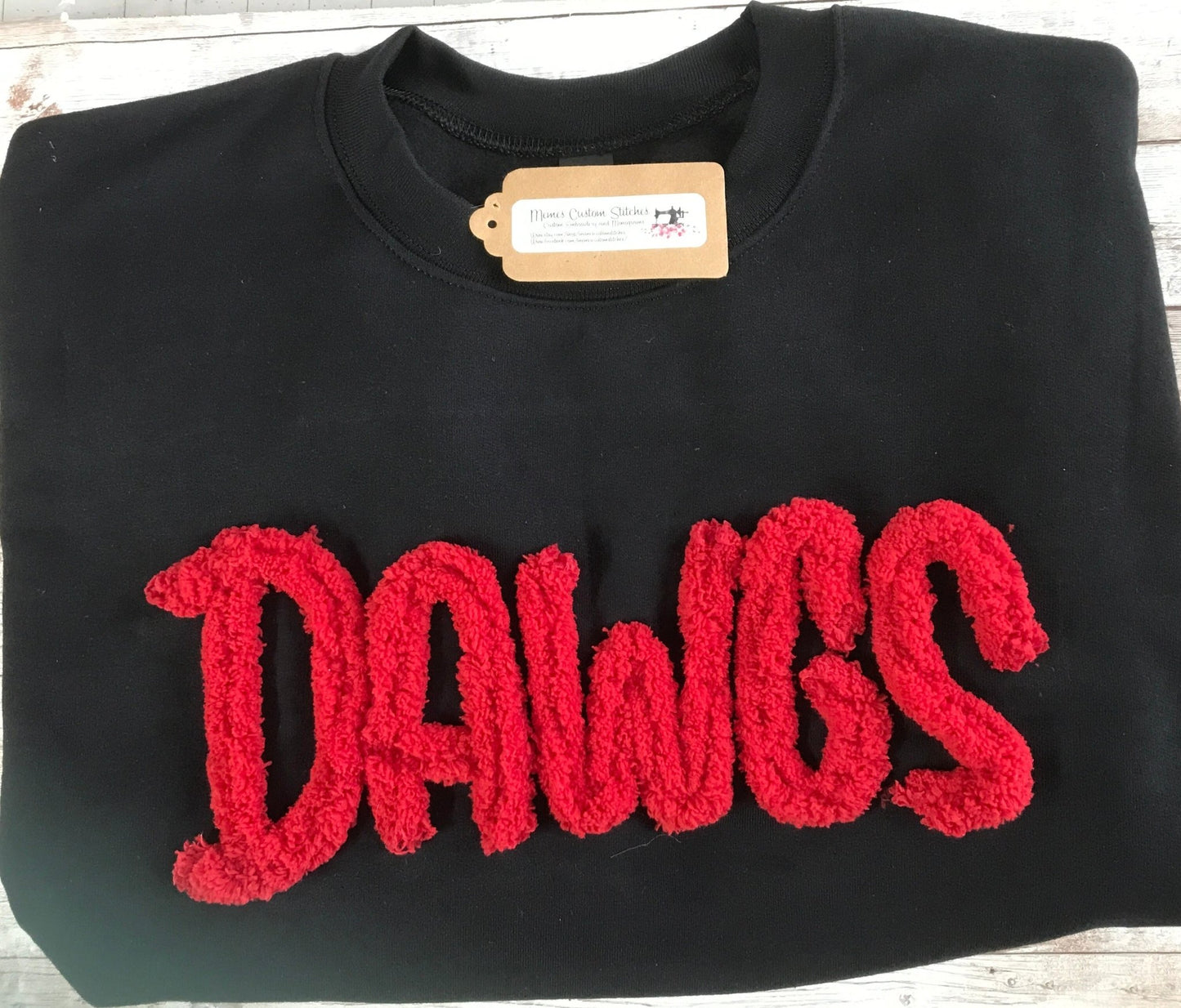 Women’s Yarn Ga Football Adult Unisex Fleece Embroidered Crew Sweatsihirt - Memes Custom Stitches LLC