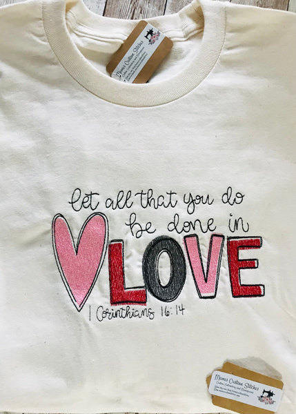 Christian Love Adult Unisex Simple Tshirt