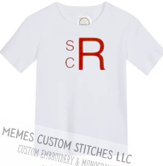 Boys Personalized Monogram Tshirt Shorts Set