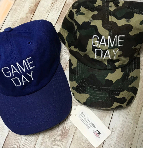 Game Day Sports Girl  Women Teen Casual Weekend Ponytail Hat , Gift for Her Memes Custom Stitches
