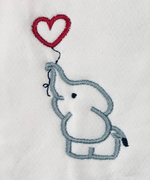 Baby Elephant Balloon Infant White Unisex Bodysuit Onesie, Newborn Shower New Mom Gift