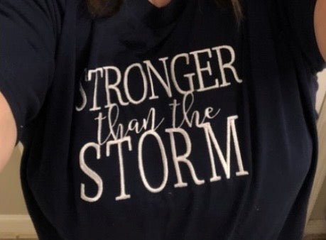 Adult Christian Stronger than the Storm Unisex Sweatshirt - Memes Custom Stitches LLC