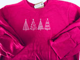 Adult Christmas Tree Crew Sweatshirt - Memes Custom Stitches LLC