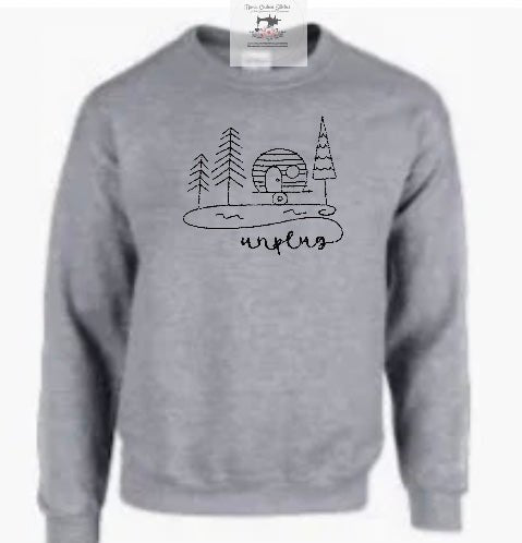 Adult RV Camping Travel unisex grey sweatshirt - Memes Custom Stitches LLC