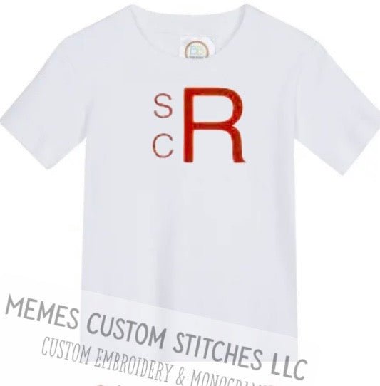 Boys Personalized Monogram Tshirt Shorts Set - Memes Custom Stitches LLC