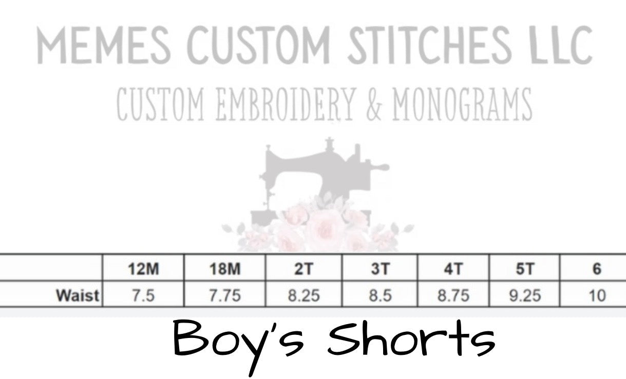 Boys Personalized Monogram Tshirt Shorts Set - Memes Custom Stitches LLC