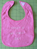 Cheat Day Baby Toddler Bib ,Infant Funny Shower Gifts - Memes Custom Stitches LLC