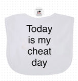 Cheat Day Funny Baby Bib Gift - Memes Custom Stitches LLC