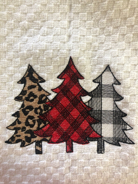 Christmas Tree Dish towel, Christmas Christmas Holiday Towel, Kitchen Decor, Gifts for Her,Christmas Gifts, Hostess Gift - Memes Custom Stitches LLC