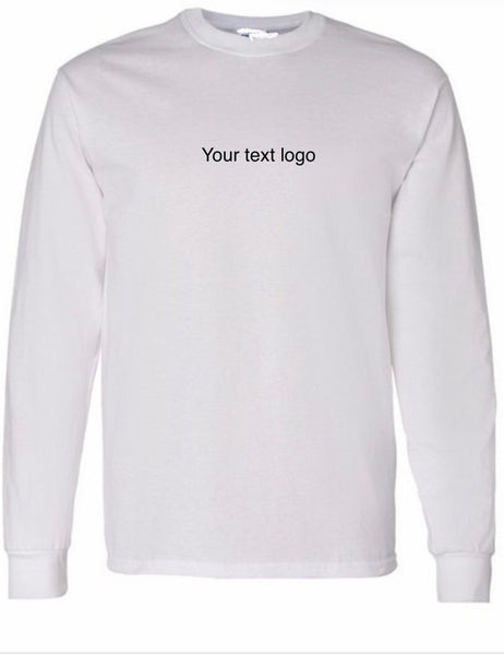 Custom Text Business Logo Adult Unisex Embroidered T Shirt - Memes Custom Stitches LLC