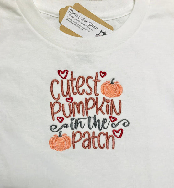 Cutest Pumpkin Infant White Unisex Bodysuit Onesie, Newborn Fall Shower Gift - Memes Custom Stitches LLC