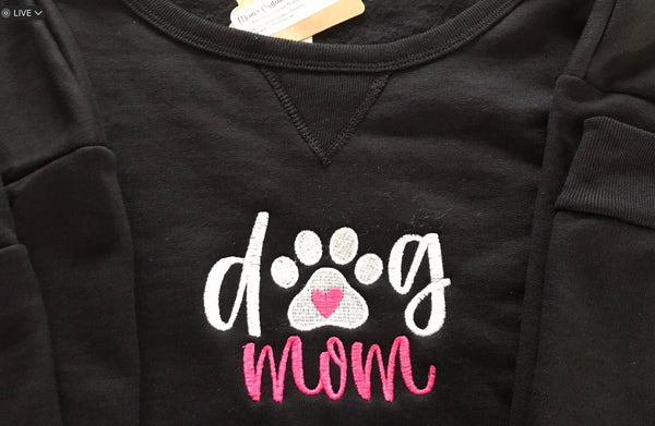 Dog Mom Adult Unisex Sweatshirt, Gifts for Dog Lover - Memes Custom Stitches LLC