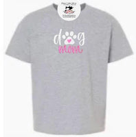 Dog Mom Personalized Name Sleeve Adult Unisex Tshirt , Dog Lover Gift - Memes Custom Stitches LLC