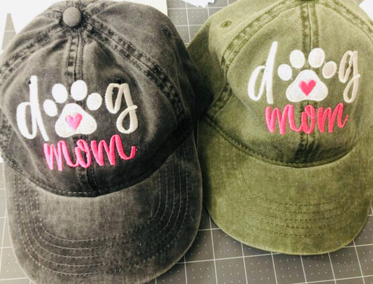 Dog Mom Women Teen Casual Weekend Ponytail Hat , Gift for Her - Memes Custom Stitches LLC