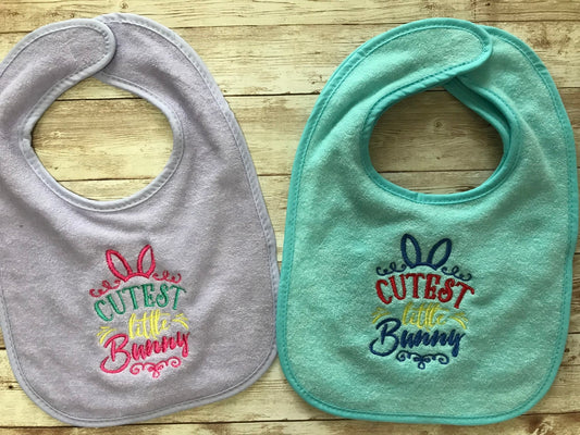 Easter Bunny Infant Baby Bib,Baby Shower Gifts - Memes Custom Stitches LLC