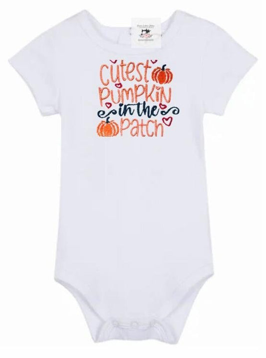 Fall Cutest Pumpkin Baby Unisex Onesie Bodysuit Outfit - Memes Custom Stitches LLC