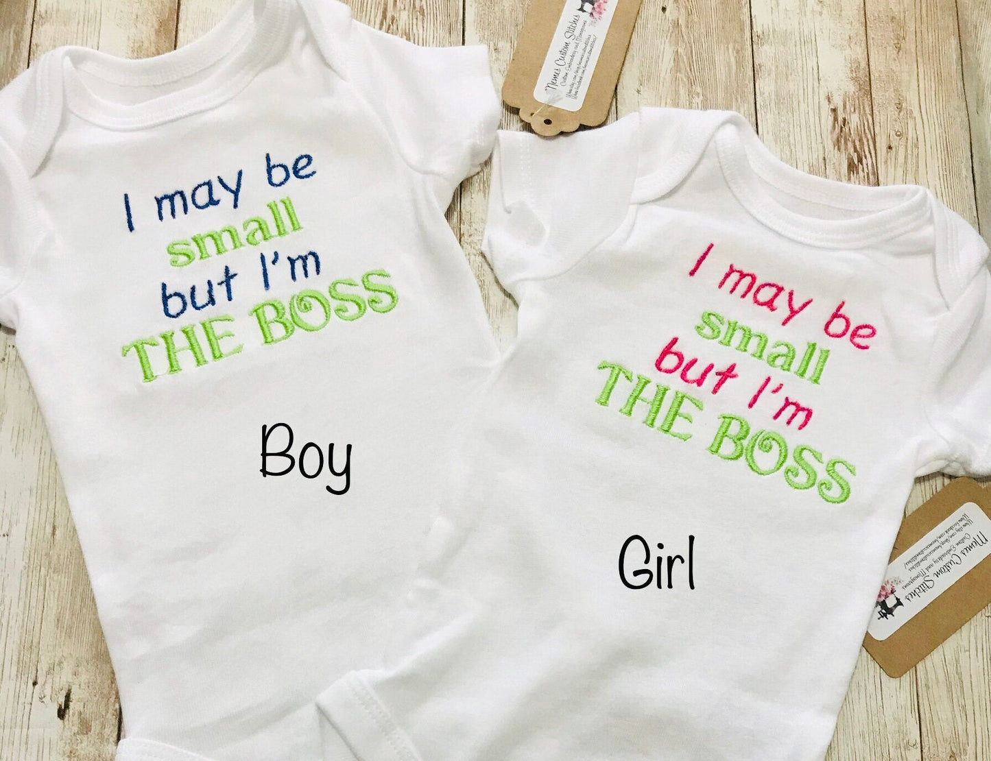 Funny Small Boss Baby Unisex Bodysuit Onesie Gift - Memes Custom Stitches LLC