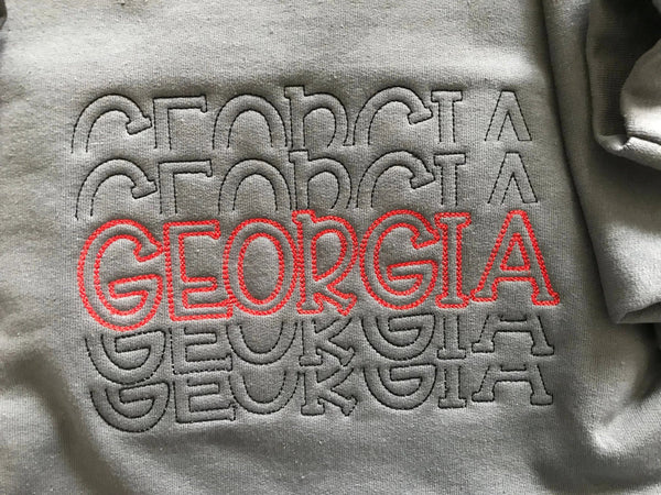 Georgia Adult Unisex Crew Sweatshirt,Game Day Sweatshirt, Georgia Apparel - Memes Custom Stitches LLC