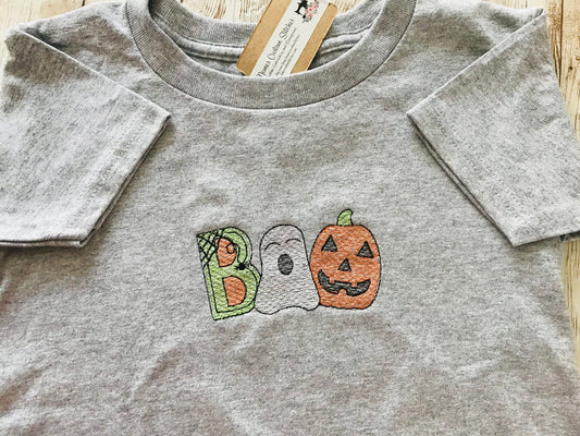 Halloween Boo Ghost Pumpkin Toddler Kids Unisex T - Shirt - Memes Custom Stitches LLC