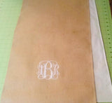 Handmade Personalized Monogram / Initial Burlap Lined Table Runner - Memes Custom Stitches LLC