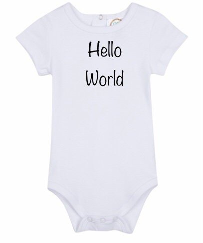 Hello World Newborn Home Coming ,Sleep Gown Cap Onesie Gift Set - Memes Custom Stitches LLC