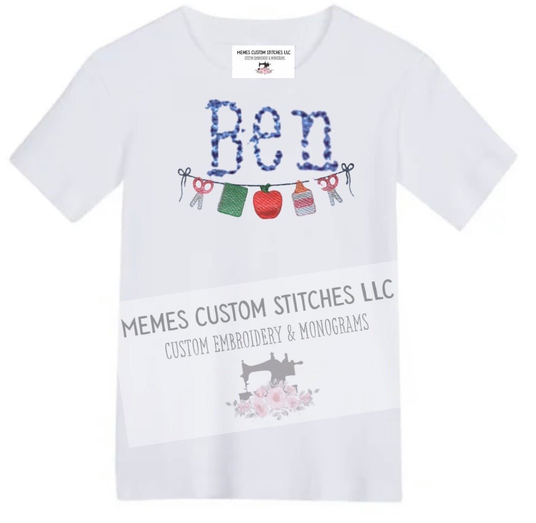 Kid’s Fall Personalized Back to School T-shirt - Memes Custom Stitches LLC