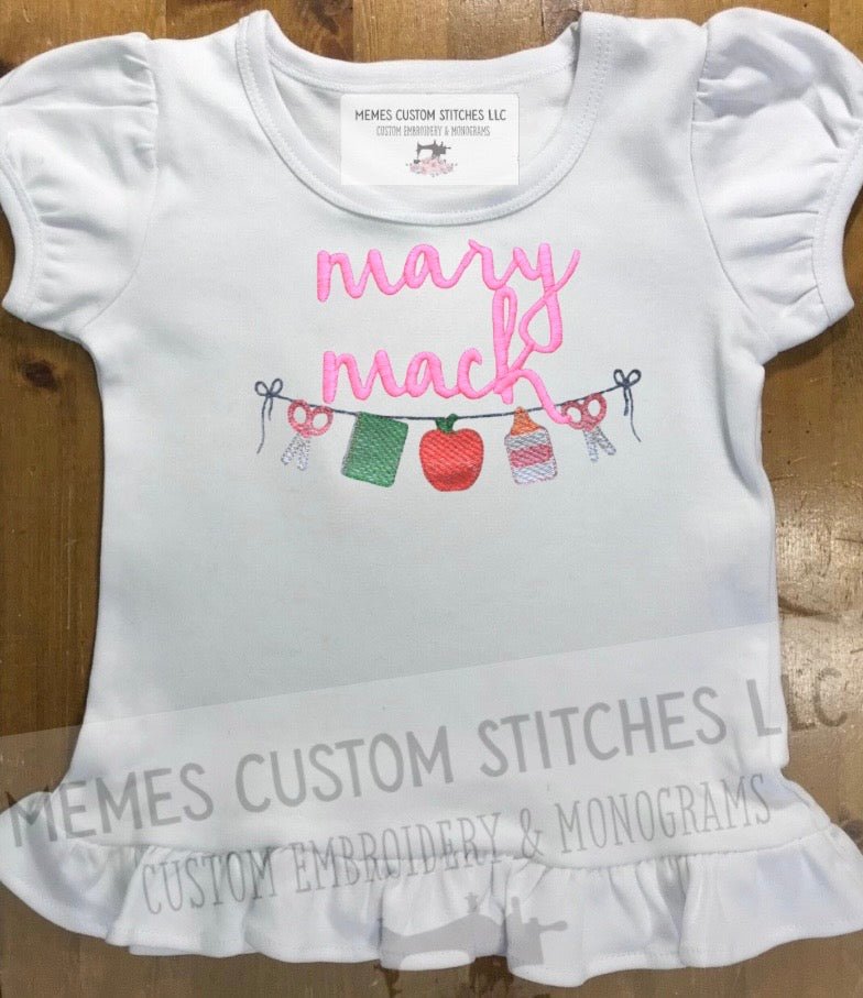 Kid’s Fall Personalized Back to School T-shirt - Memes Custom Stitches LLC