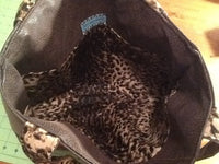 Leopard Brown Vegan Leather Shoulder Market Tote /Purse - Memes Custom Stitches LLC