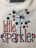 Little Sparkler Patriotic Unisex Baby Bib,Baby Shower Gifts - Memes Custom Stitches LLC