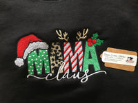 Mama Claus Christmas Adult Unisex Fleece Sweatshirt,New Mom Sweatshirt, Gifts for Her - Memes Custom Stitches LLC