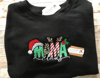 Mama Claus Christmas Adult Unisex Fleece Sweatshirt,New Mom Sweatshirt, Gifts for Her - Memes Custom Stitches LLC