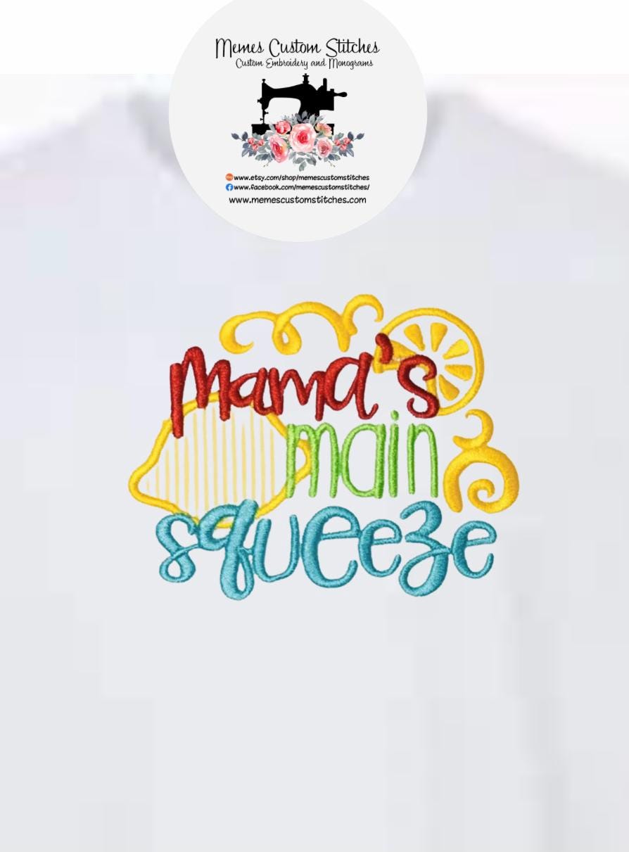 Mamas Main Squeeze Baby Toddler T - Shirt, Summer Vacation Kids Clothes - Memes Custom Stitches LLC