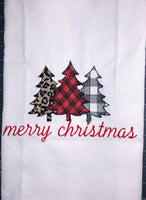 Merry Christmas Linen towel, Christmas Christmas Holiday Linen Towel, Kitchen Decor, Gifts for Her,Christmas Gifts, Hostess Gift - Memes Custom Stitches LLC