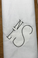 Monogram Personalized 100%Cotton Custom Handkerchief, Fathers Day Gifts, Gifts for Him - Memes Custom Stitches LLC