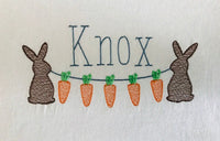 Personalized Baby Kids Name Spring Easter Bunny T - shirt - Memes Custom Stitches LLC