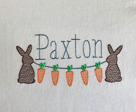 Personalized Baby Kids Name Spring Easter Bunny T - shirt - Memes Custom Stitches LLC