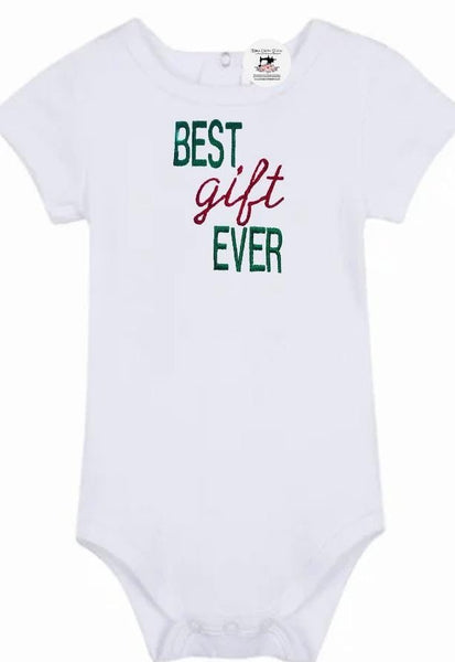 Personalized Baby Newborn Best Gift Ever Christmas Unisex Onesie Bodysuit - Memes Custom Stitches LLC