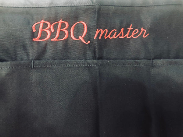 Personalized BBQ Master Waist Half Apron, Grilling Essentials, Man Gift, Cook Gift - Memes Custom Stitches LLC