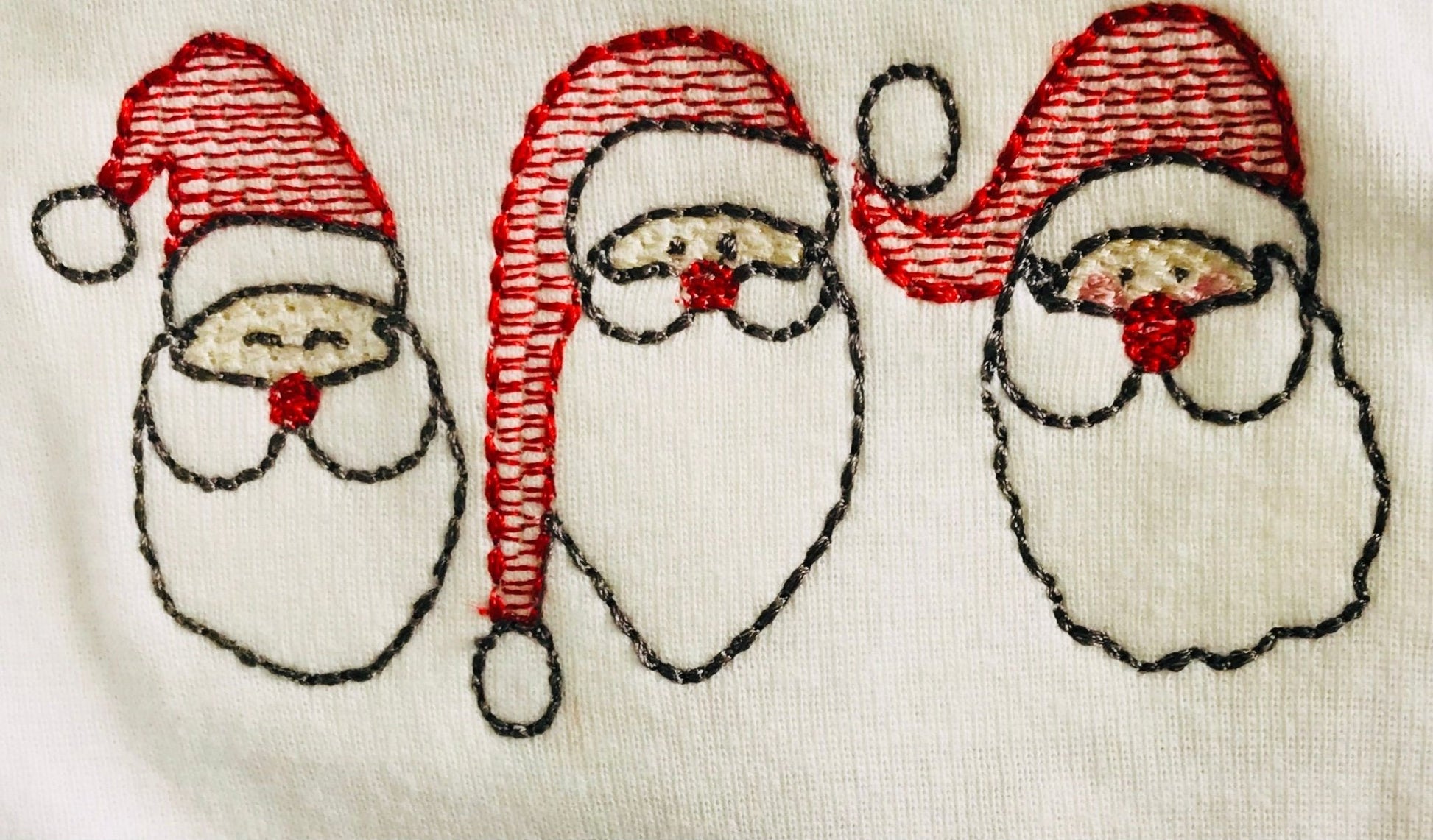 Personalized Christmas Trio Santa Unisex Baby Onesie Bodysuit Gift - Memes Custom Stitches LLC