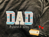 Personalized Dad Kids Name Memory Baby Clothes Unisex TShirt - Memes Custom Stitches LLC