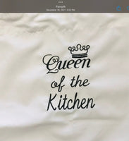 Personalized Funny Phrase /Words Kitchen Unisex Adult Apron, Cooking Chef Gifts - Memes Custom Stitches LLC