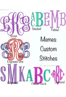 Personalized Handmade Monogram/Name Oven Mitt and Pot Holder Set - Memes Custom Stitches LLC