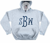 Personalized Large Monogram Adult Unisex Hoodie Sweatshirt , Personalized Gift - Memes Custom Stitches LLC